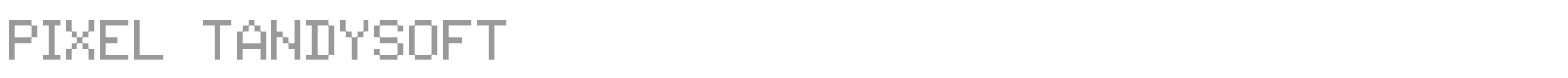 Pixel Tandysoft font preview